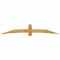 Ekena Millwork Bellingham Rough Sawn Timber Gable Bracket, Western Red Cedar, 108"W x 18"H x 2"D x 6"F, 4/12 Pitch GBW108X18X0206BEL00RWR - alternate 1